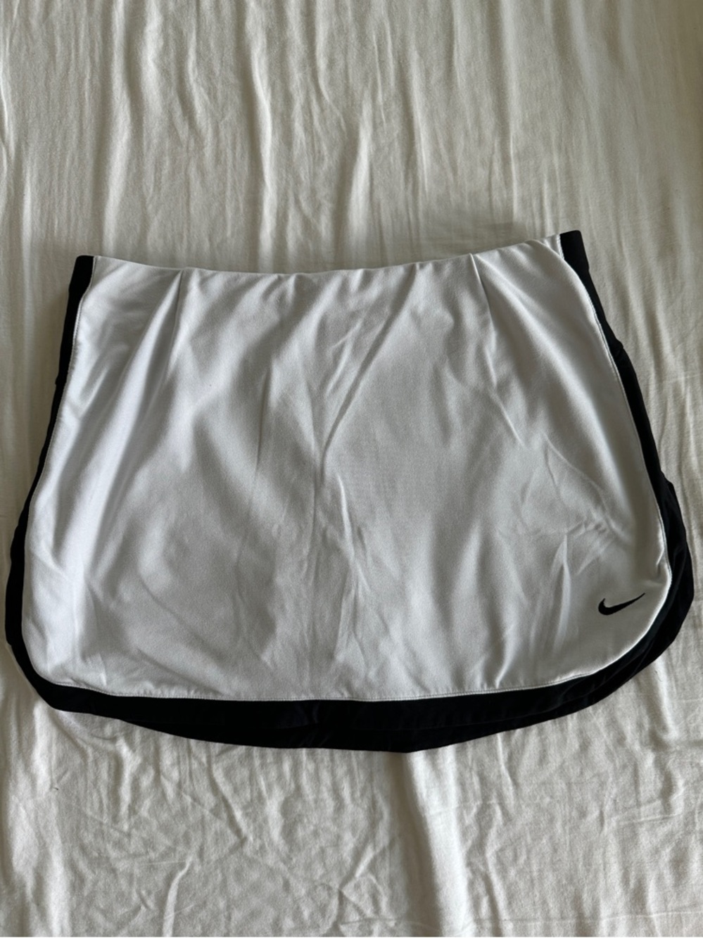 Vintage Nike Silver Tag White Tennis Skirt with Black Trim Athletic Skort